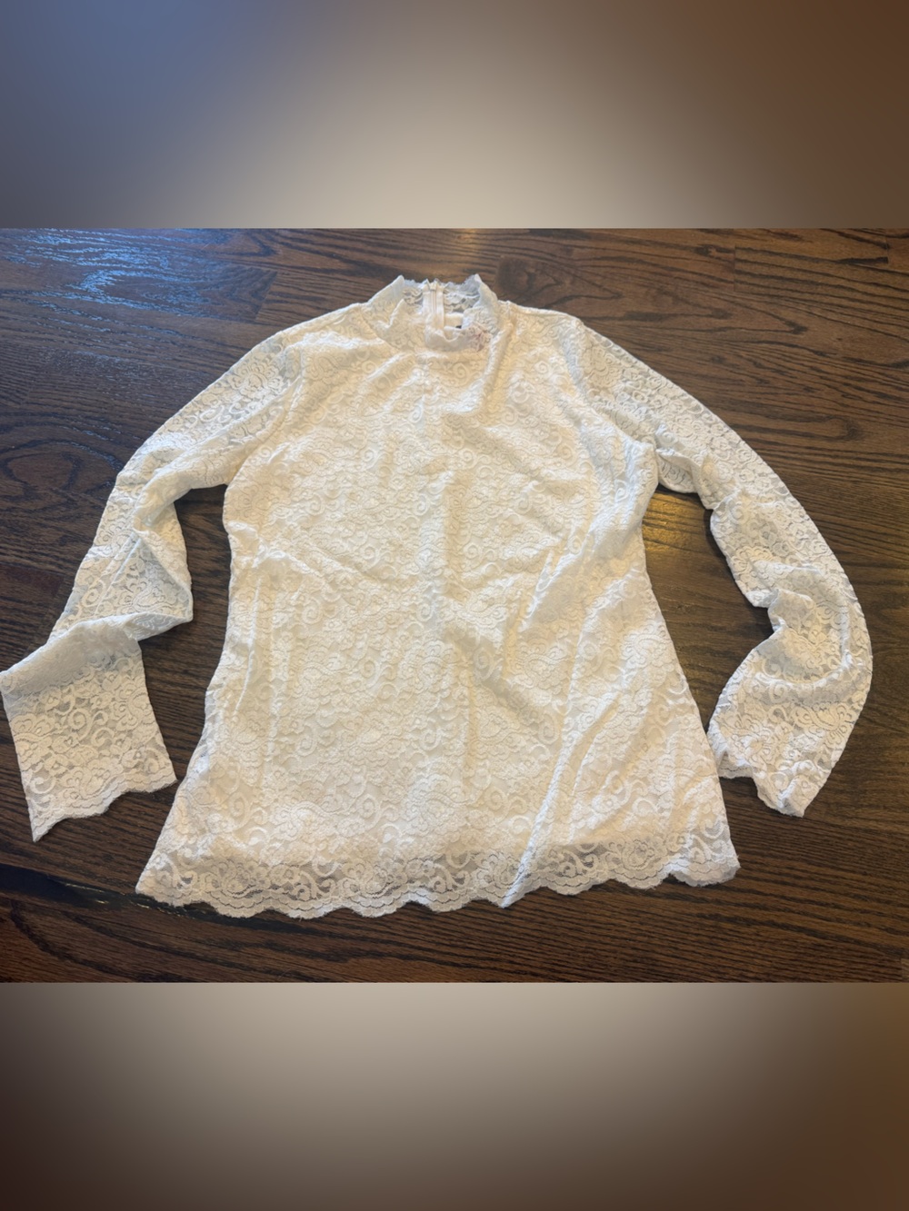 Vince Camuto Ivory Lace Blouse